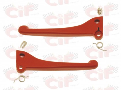 Set manete rosii Piaggio moped