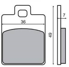 Placute frana Piaggio NRG