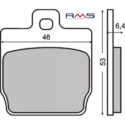 Placute frana spate MBK Nitro 50cc/RMS 0280
