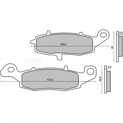 Placute frana fata Suzuki Sv 650 S/RMS 1250