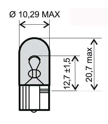 Bec 12V 5W T10 /RMS 0281