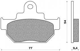 Placute frana APRILIA TUAREG 125 RALLY-MALAGUTI RUNNER 125-SUZUKIDR250-600-650/FD0095