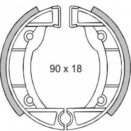Set saboti frana fata Piaggio Ciao-Si/RMS 0190