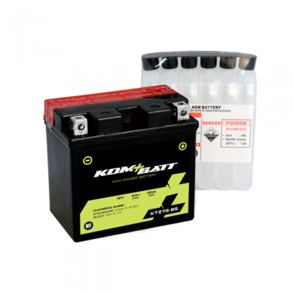 Baterie moto + electrolit Kombatt 12V6Ah(KTZ7S-BS)/RMS 1050