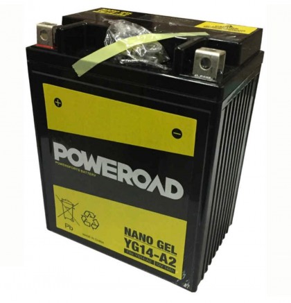 Baterie moto Poweroad Nano Gel 12V14Ah YG14-A2(YB14-A2)