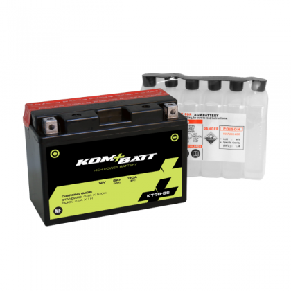 Baterie moto + electrolit Kombatt 12V8Ah (KT9B-BS)/RMS 1080