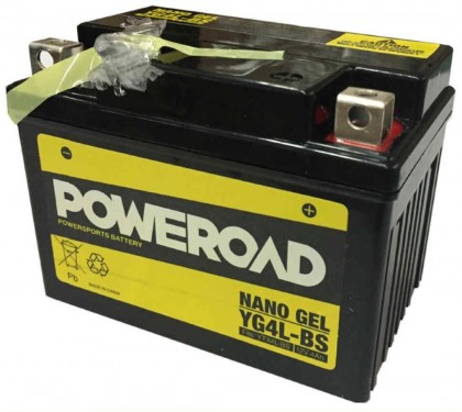 Baterie moto Poweroad Nano Gel 12V4Ah YG4L-BS(YTX4L-BS)