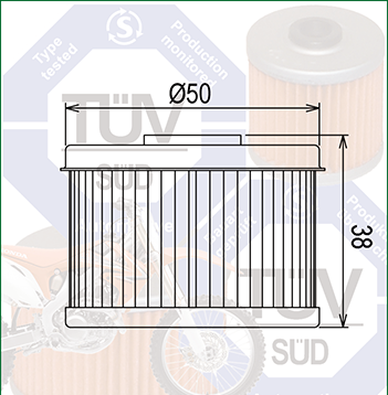 Filtru ulei Champion GAS GAS FSE 400-450cc/COF013