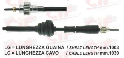 Cablu kilometraj Piaggio X8 125-200-400cc/RMS 1790
