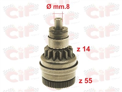 Cuplaj electromotor Aprilia-Derbi-Gilera-Piaggio 4T 50cc/CIF 8971