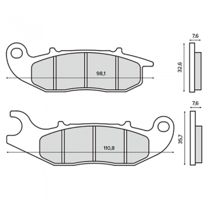 Placute frana fata Honda Crf 250cc/RMS 3340